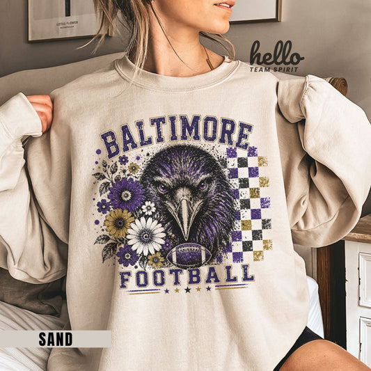 Baltimore Retro Football Graphic Sweatshirt