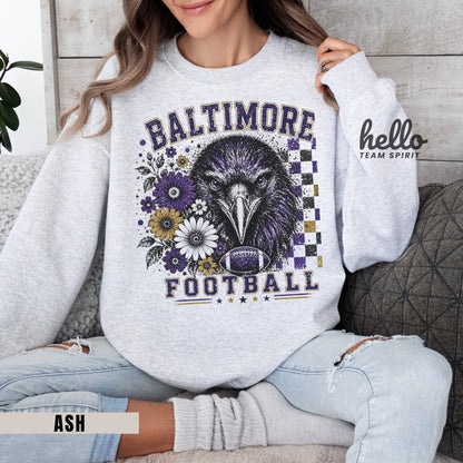 Baltimore Retro Football Graphic Sweatshirt