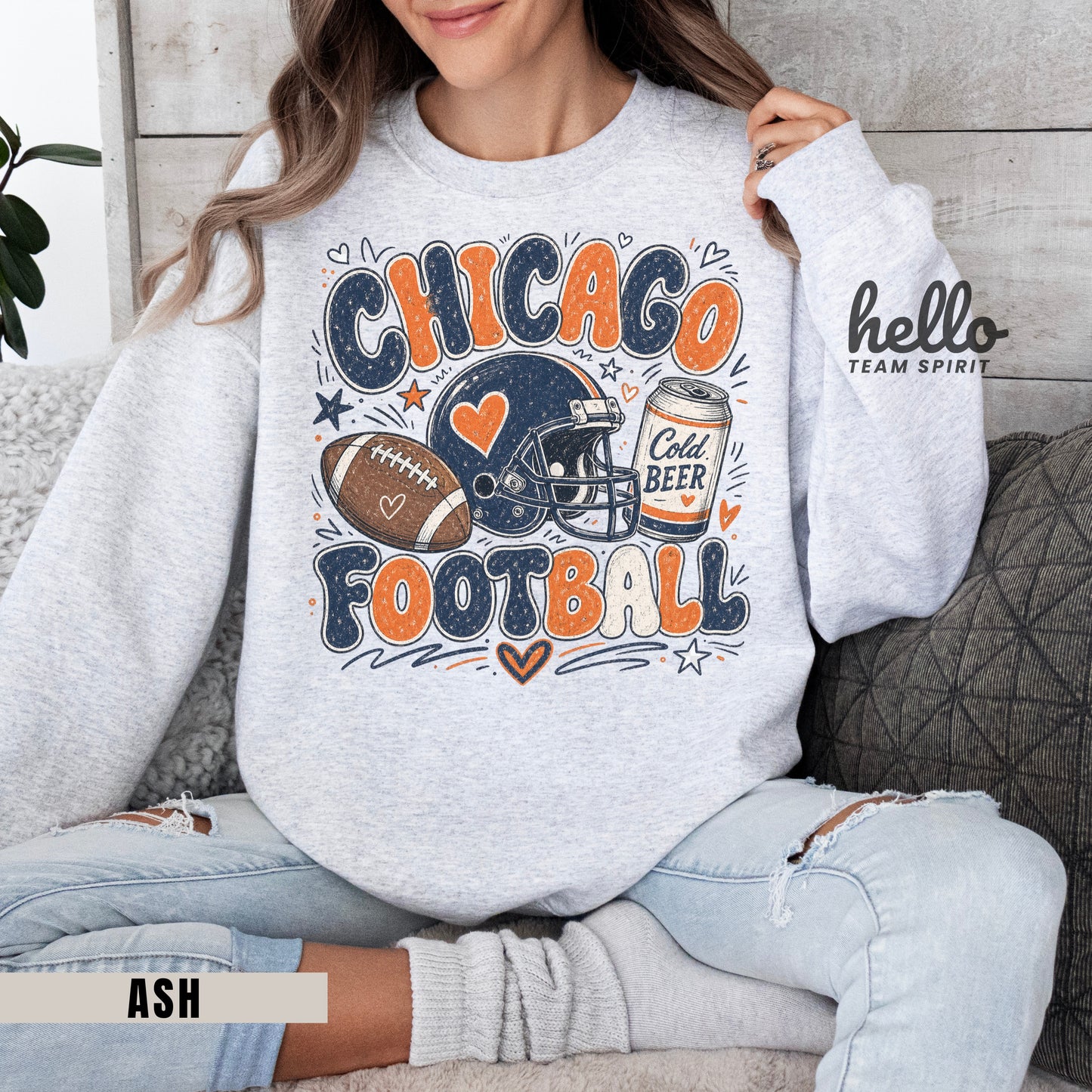 Chicago Icon Football Graphic Sweatshirt