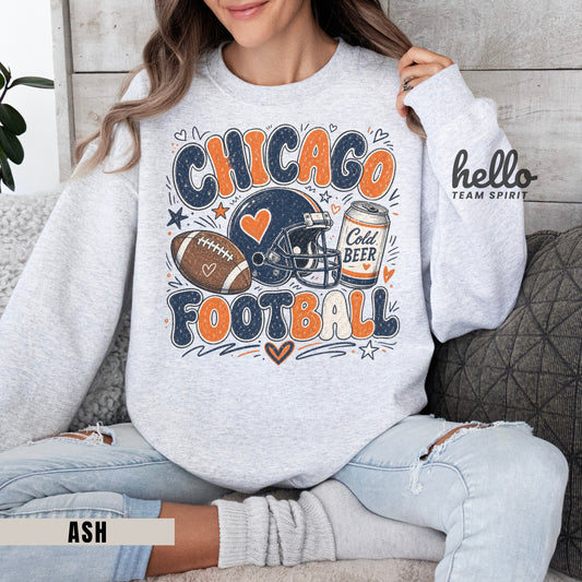 Chicago Icon Football Graphic Sweatshirt