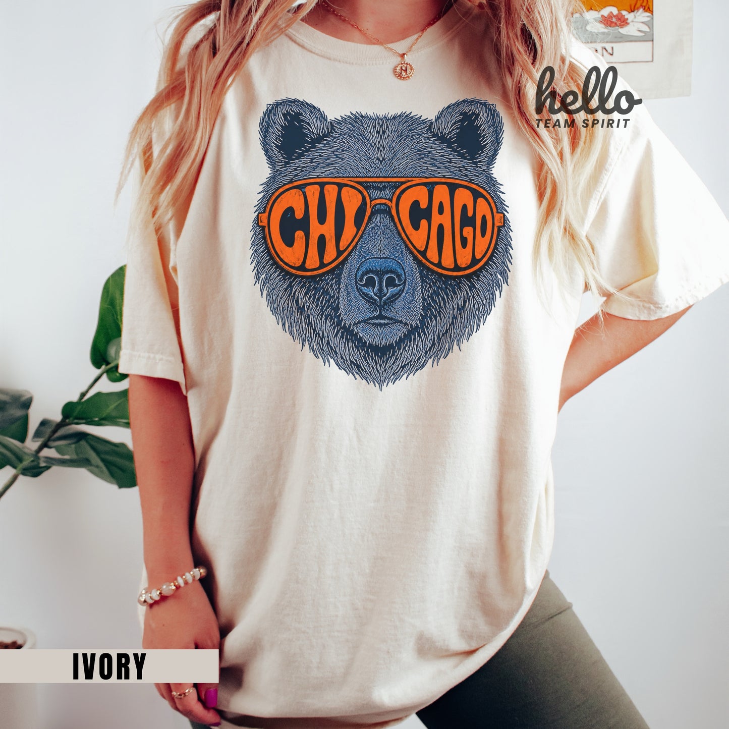 Chicago Retro Character Football Graphic T-shirt