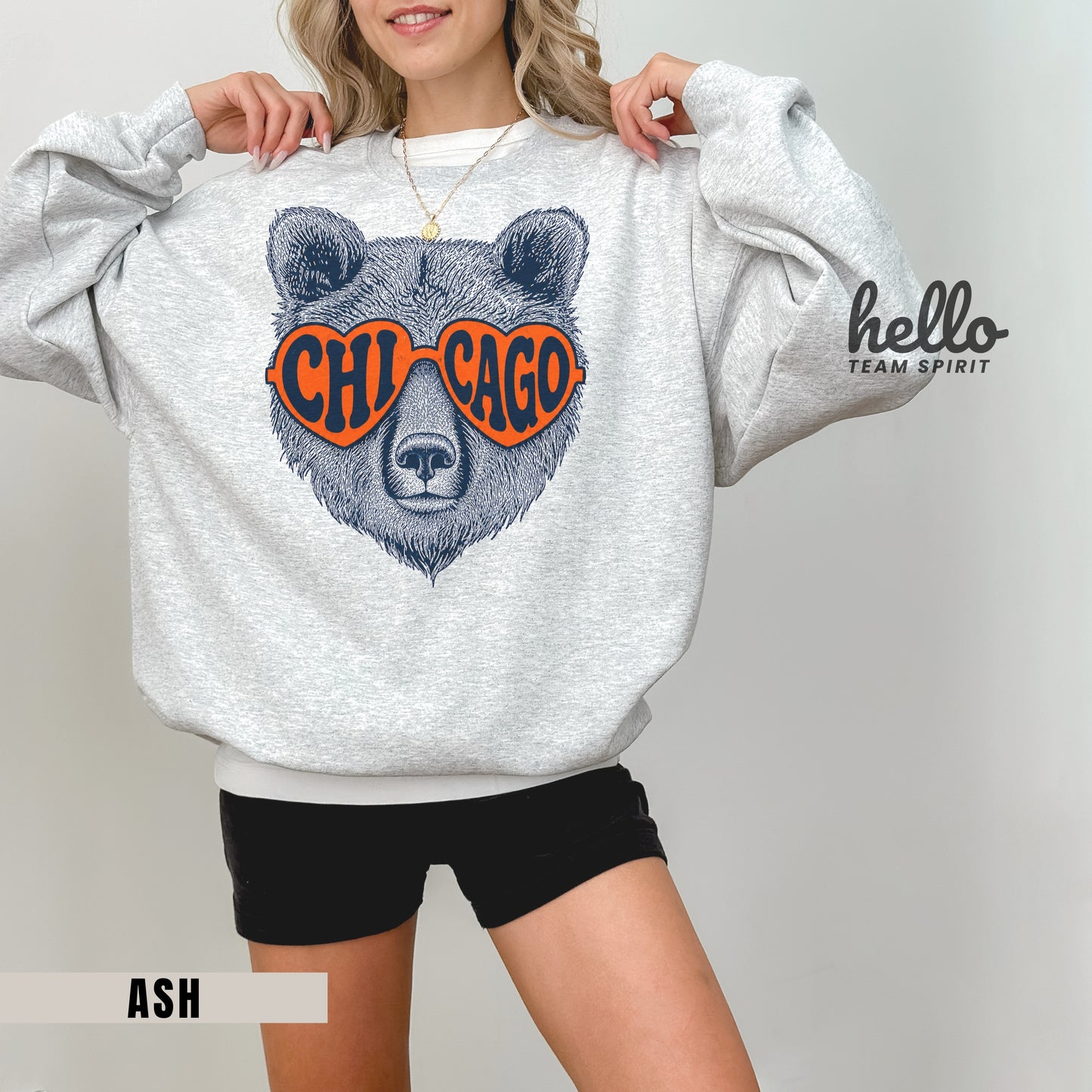 Chicago Vintage Character Football Graphic Sweatshirt