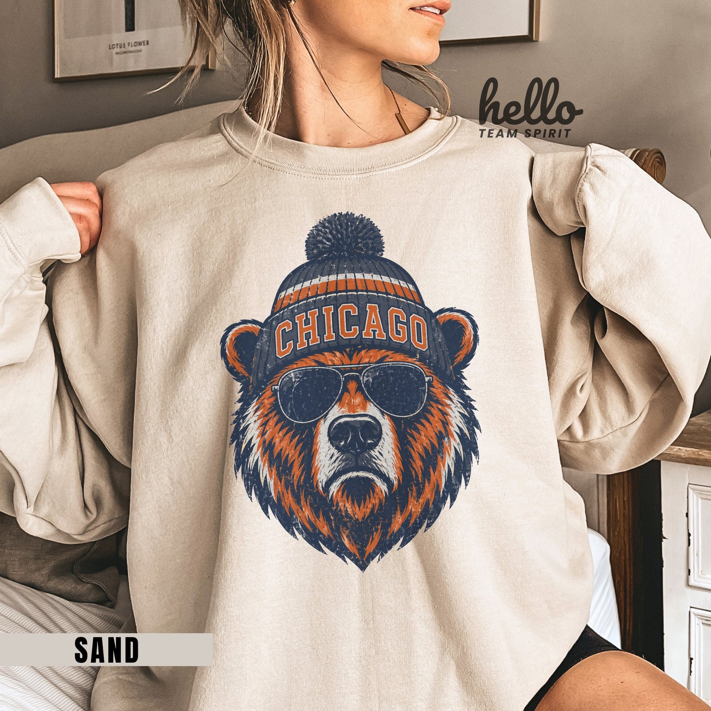 Chicago Vintage Football Graphic Sweatshirt
