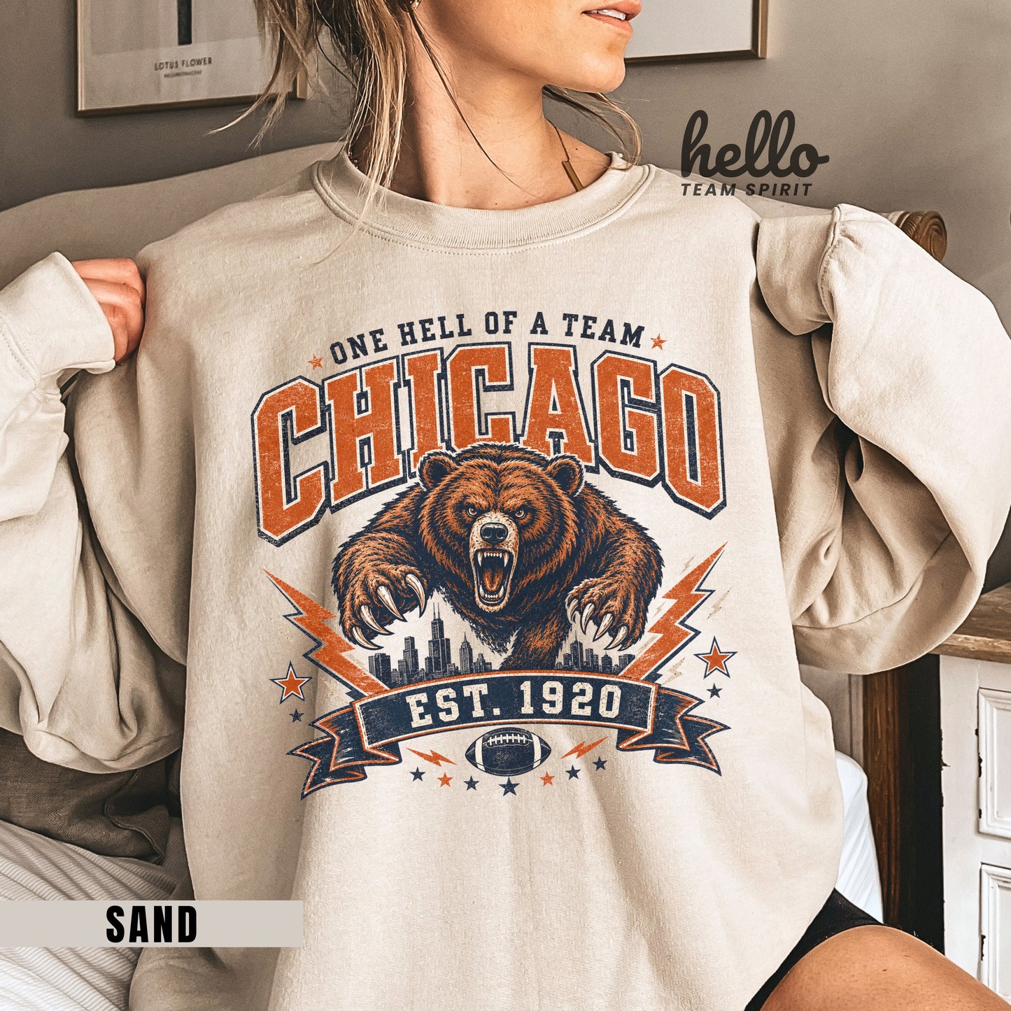 Chicago Established Football Graphic Sweatshirt