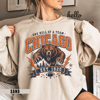 Chicago Established Football Graphic Sweatshirt