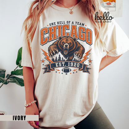 Chicago Established Football Graphic T-shirt