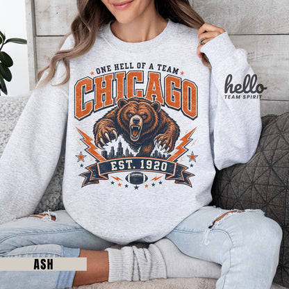 Chicago Established Football Graphic Sweatshirt