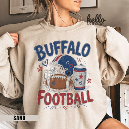 Buffalo Icon Football Graphic Sweatshirt