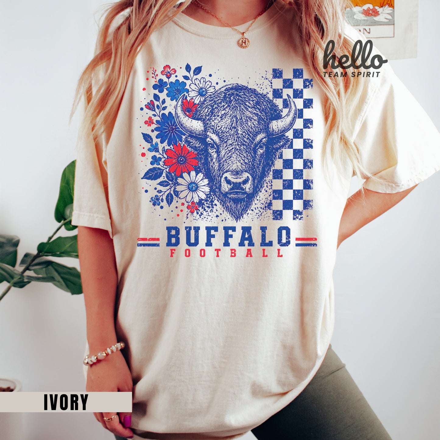 Buffalo Retro Football Graphic T-shirt