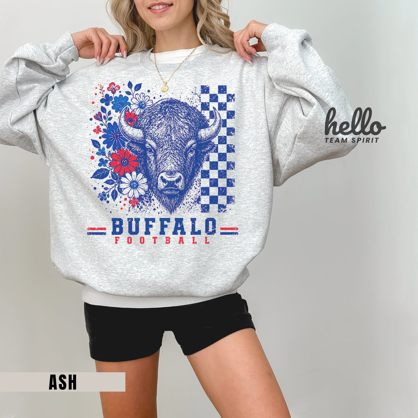 Buffalo Retro Football Graphic Sweatshirt