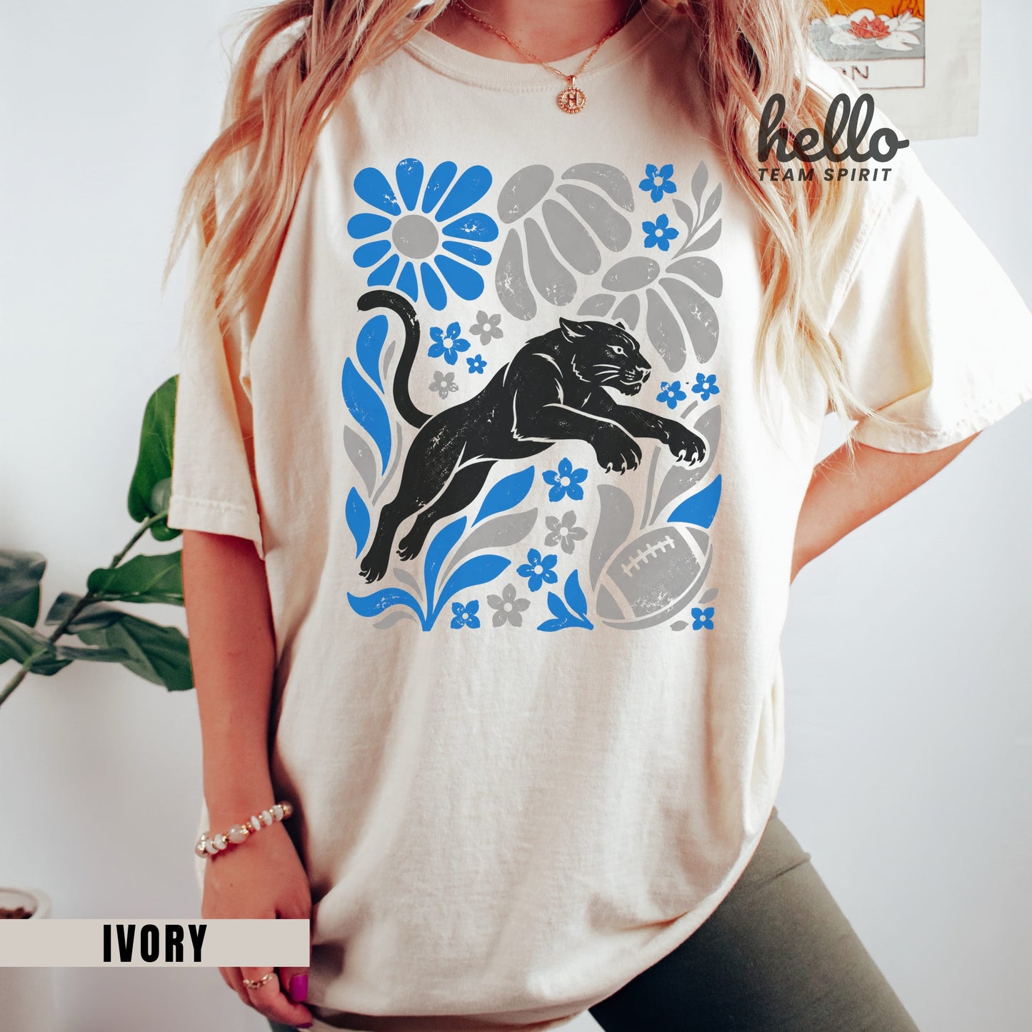Carolina Boho Football Graphic T-shirt