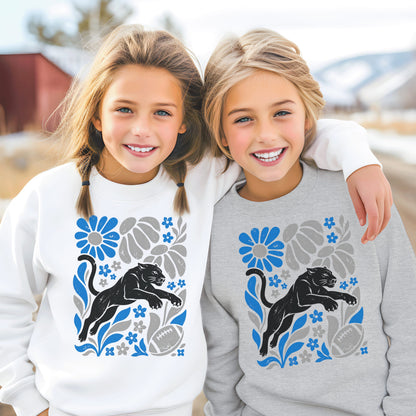 Carolina Boho Football Graphic Youth Sweatshirt