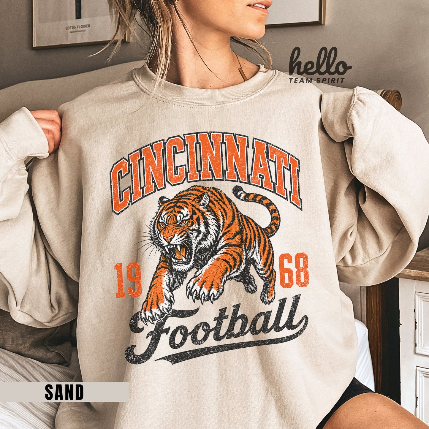 Cincinnati Heritage 1968 Football Graphic Sweatshirt
