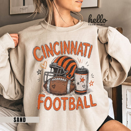 Cincinnati Icon Football Graphic Sweatshirt