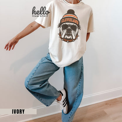 Cleveland Retro Football Graphic T-shirt