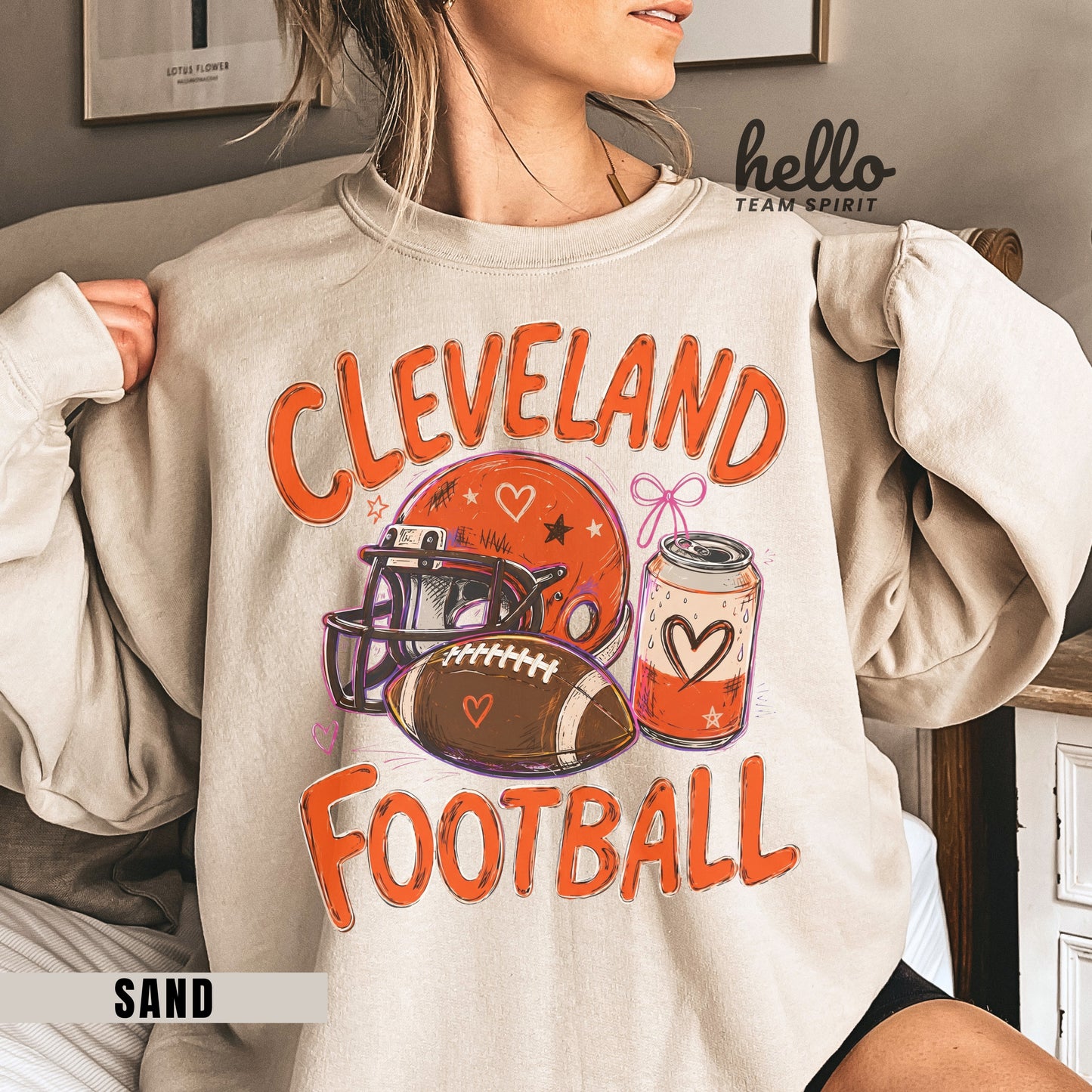 Cleveland Icon Football Graphic Sweatshirt
