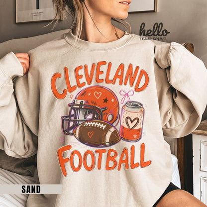 Cleveland Icon Football Graphic Sweatshirt