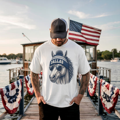 Dallas Vintage Character Football Graphic T-shirt