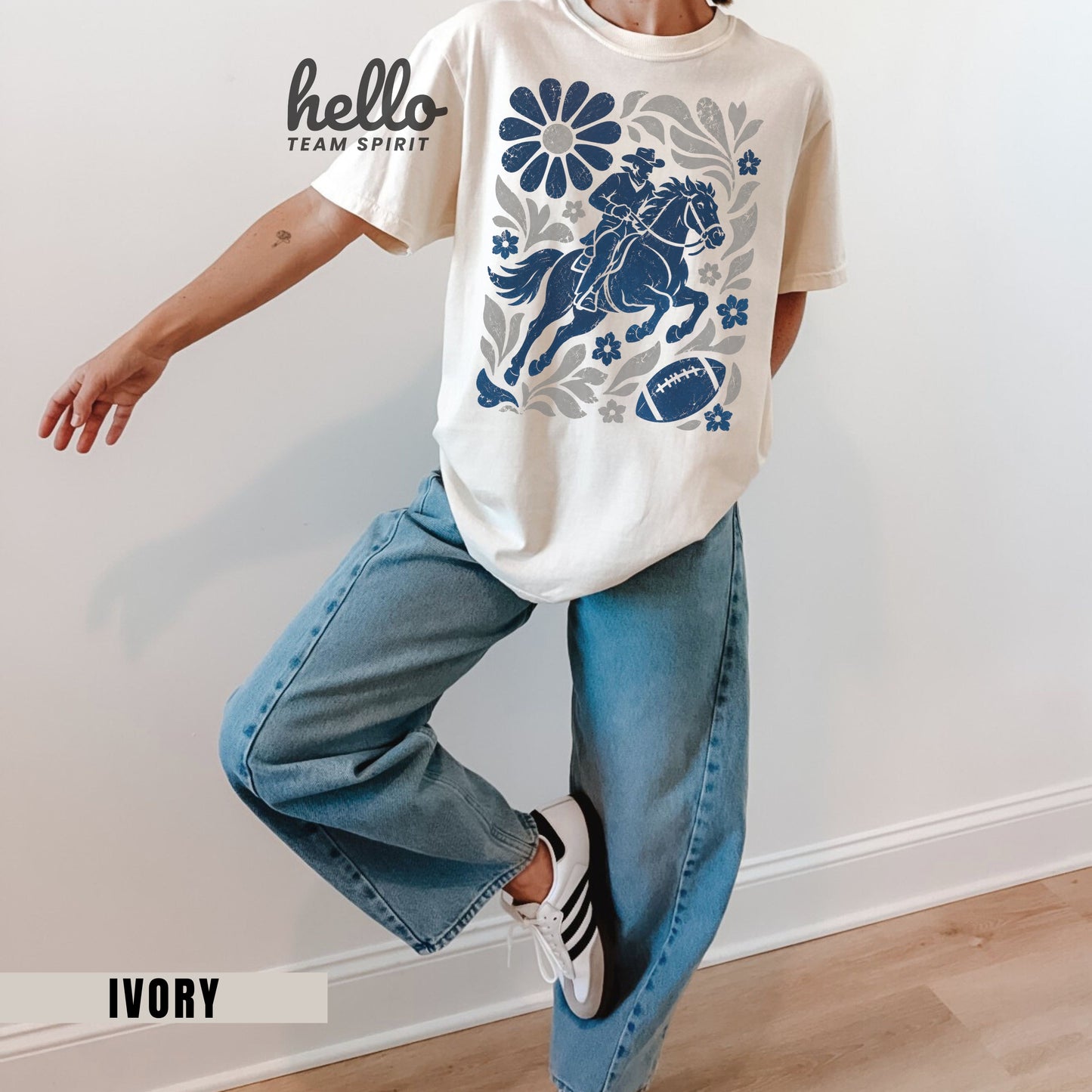 Dallas Boho Football Graphic T-shirt