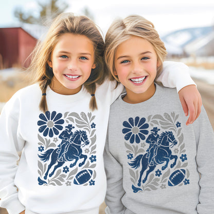 Dallas Boho Football Graphic Youth Sweatshirt