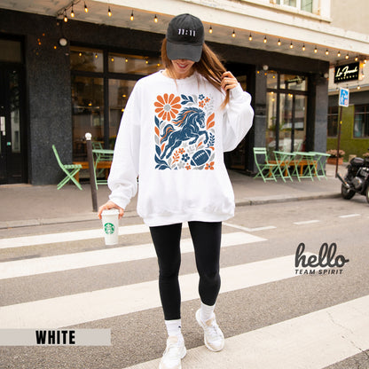 Denver Boho Football Graphic Sweatshirt