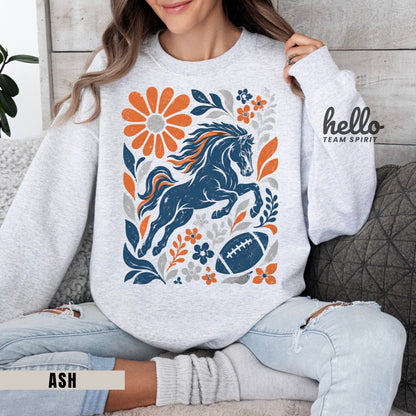 Denver Boho Football Graphic Sweatshirt