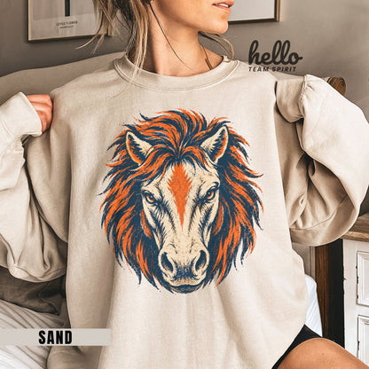 Denver Vintage Character Football Graphic Sweatshirt