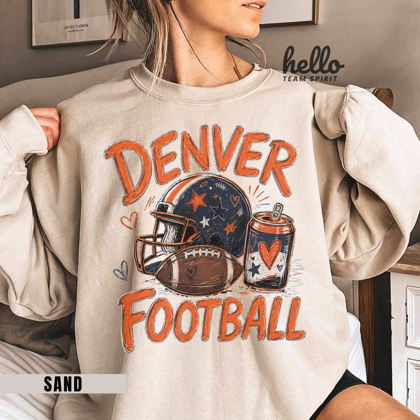 Denver Icon Football Graphic Sweatshirt