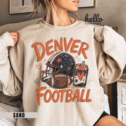 Denver Icon Football Graphic Sweatshirt