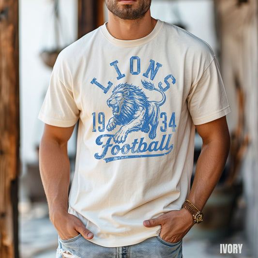 Detroit Heritage 1934 Football Graphic T-shirt