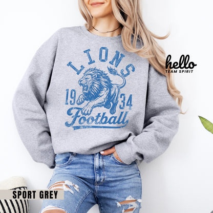 Detroit Heritage 1934 Football Graphic Sweatshirt