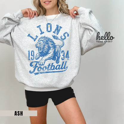 Detroit Heritage 1934 Football Graphic Sweatshirt