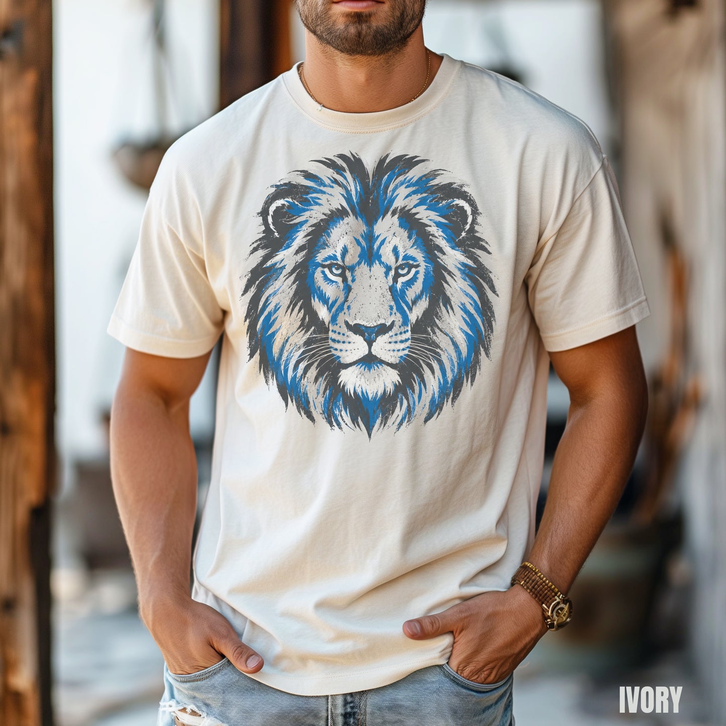 Detroit Retro Football Graphic  T-shirt
