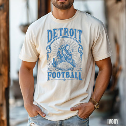 Detroit Vintage Football Graphic