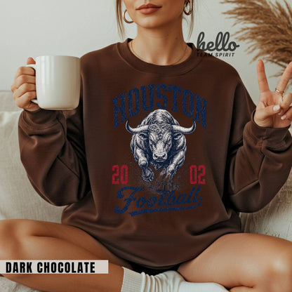 Houston Vintage Football Graphic Sweatshirt