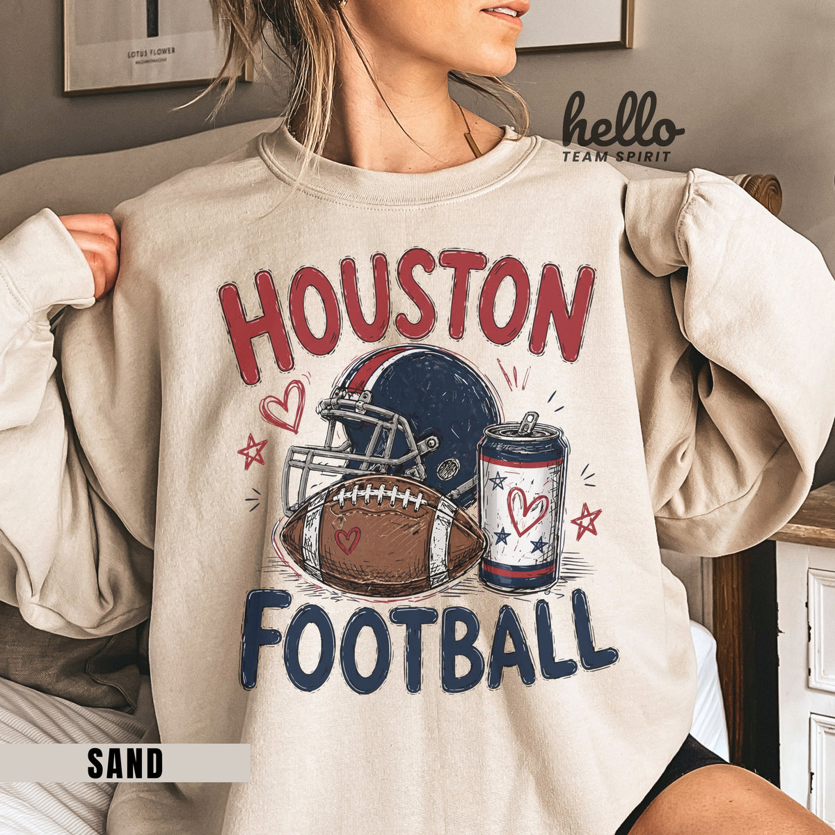 Houston Icon Football Graphic Sweatshirt