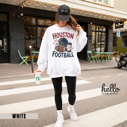 Houston Icon Football Graphic Sweatshirt