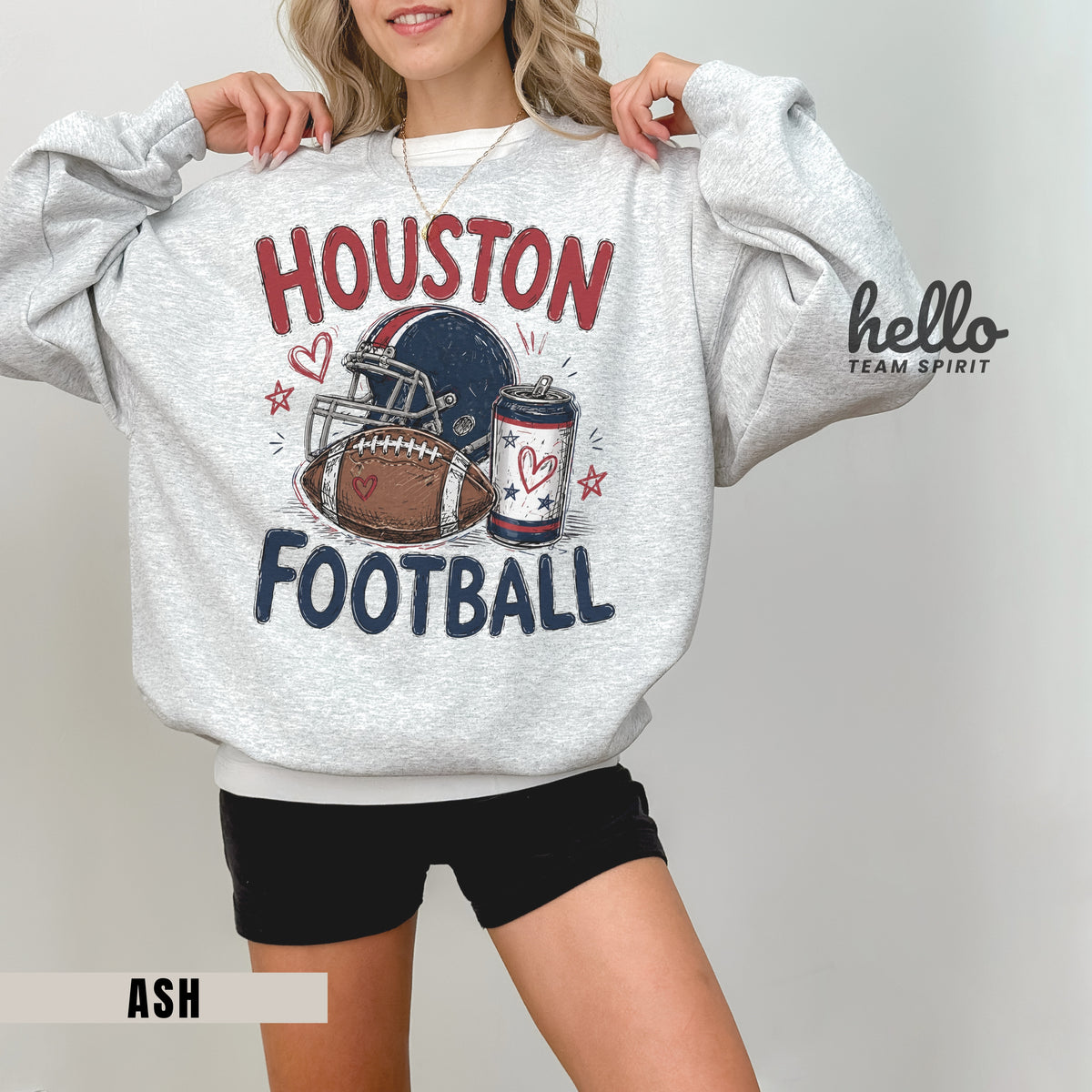 Houston Icon Football Graphic Sweatshirt