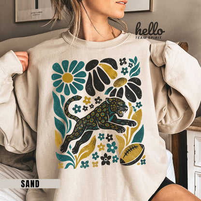 Jacksonville Boho Football Graphic Sweatshirt