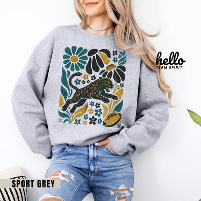 Jacksonville Boho Football Graphic Sweatshirt