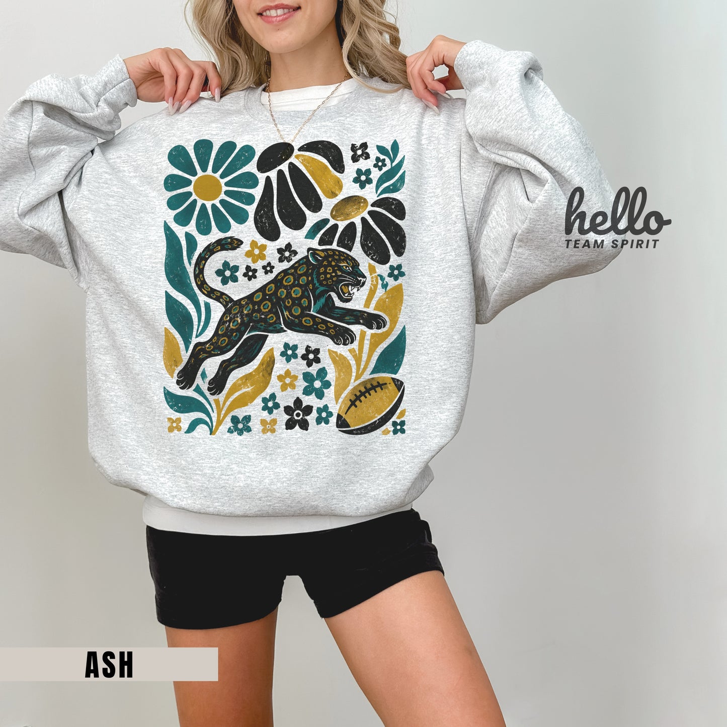 Jacksonville Boho Football Graphic Sweatshirt