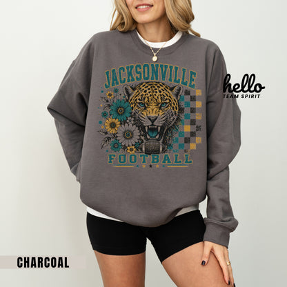 Jacksonville Retro Football Graphic Sweatshirt