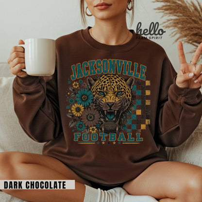 Jacksonville Retro Football Graphic Sweatshirt