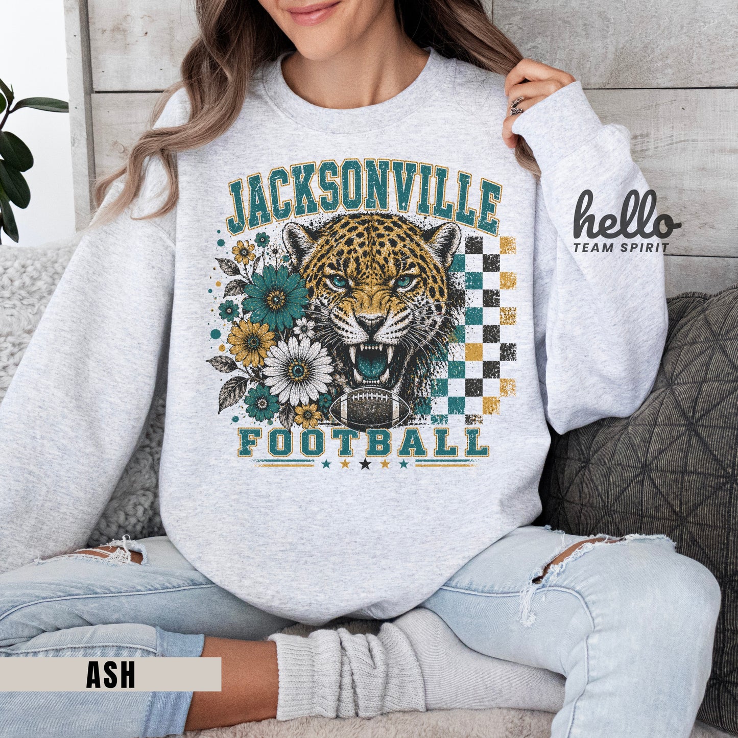 Jacksonville Retro Football Graphic Sweatshirt
