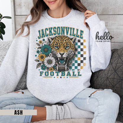 Jacksonville Retro Football Graphic Sweatshirt
