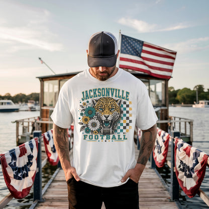 Jacksonville Retro Football Graphic T-shirt