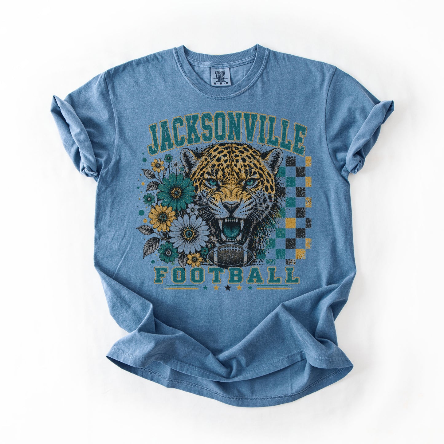 Jacksonville Retro Football Graphic T-shirt