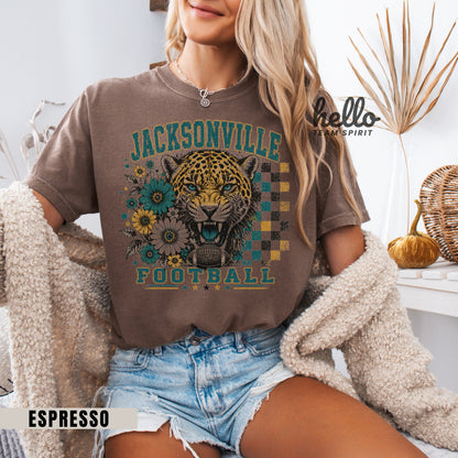 Jacksonville Retro Football Graphic T-shirt