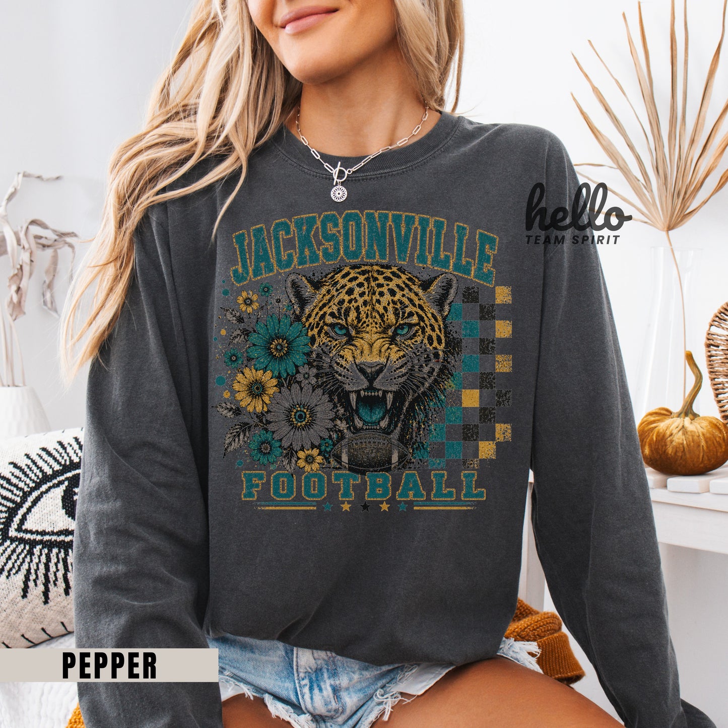 Jacksonville Retro Football Graphic Sweatshirt