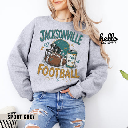Jacksonville Icon Football Graphic Sweatshirt